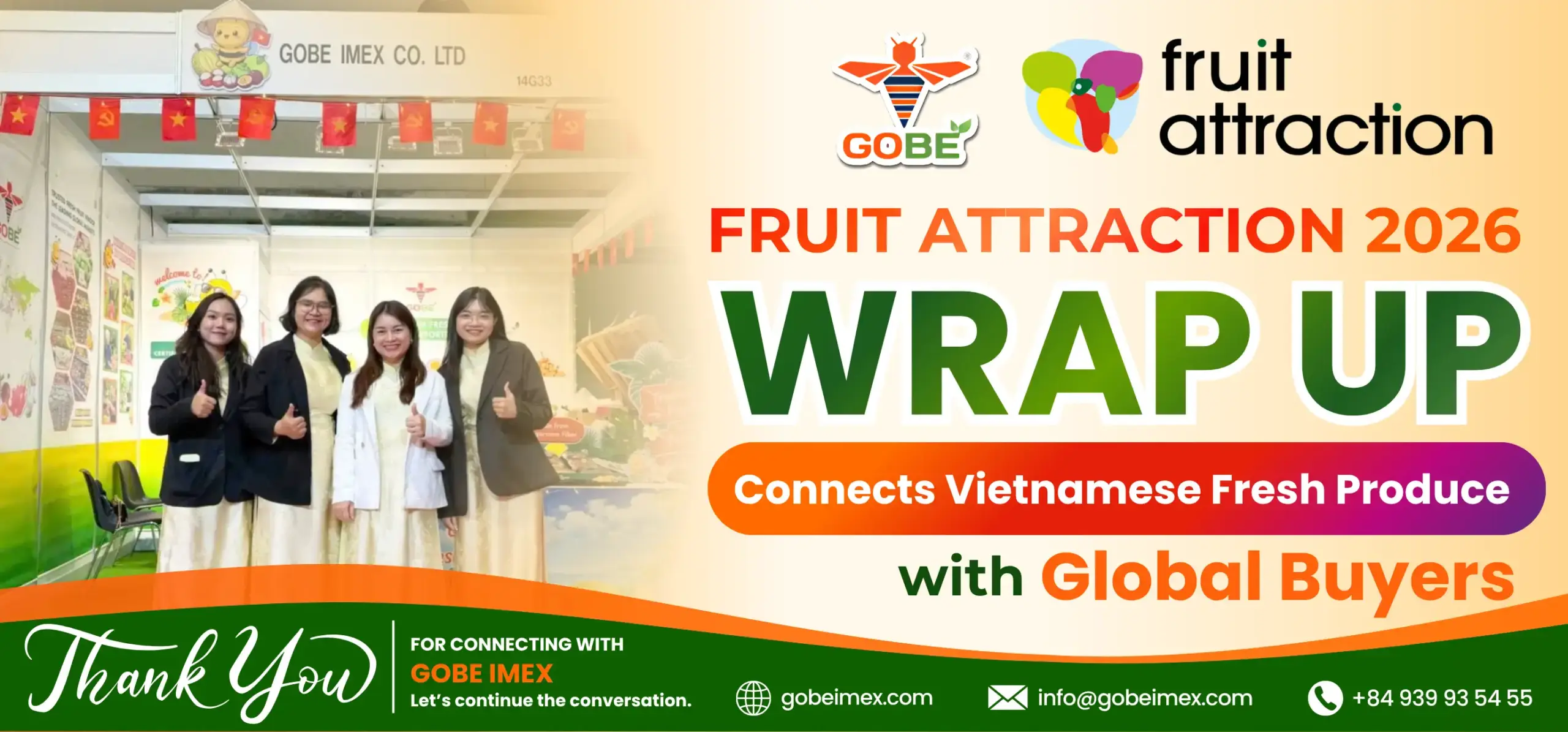 Golden Bee at Fruit Attraction 2026: Heartfelt Thanks to Our Global Partners